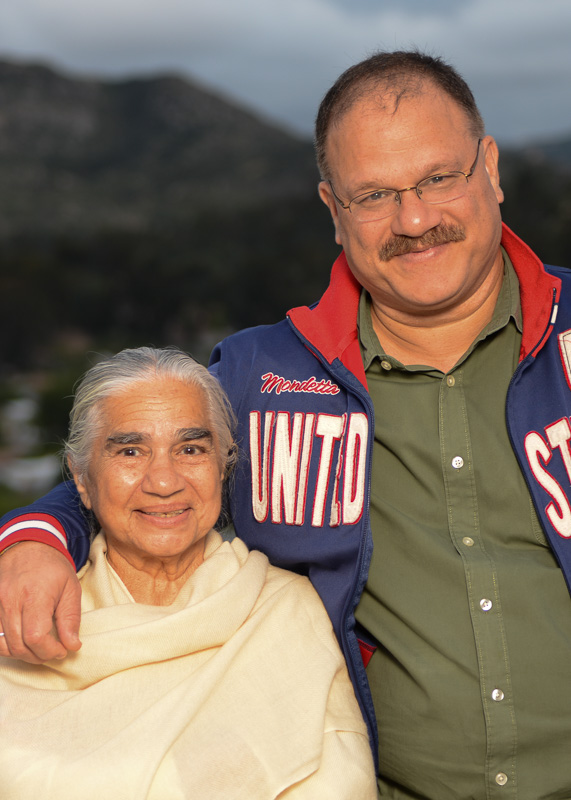 Raminder and his mother.